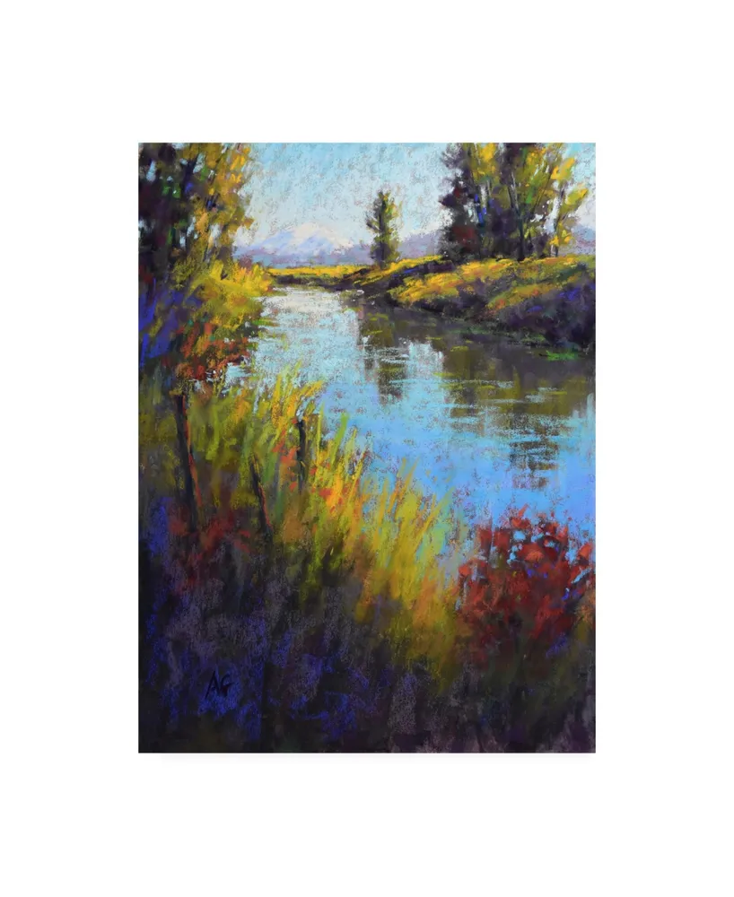 Alejandra Go Looking down the Slough Canvas Art - 19.5" x 26"