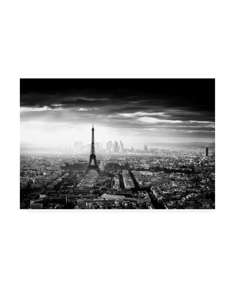 Trademark Global Jaco Marx Paris Eiffel in the Dark Canvas Art