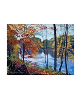 David Lloyd Glover View Across the Lake Canvas Art - 20" x 25"