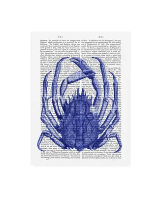 Fab Funky Blue Crab Canvas Art - 19.5" x 26"