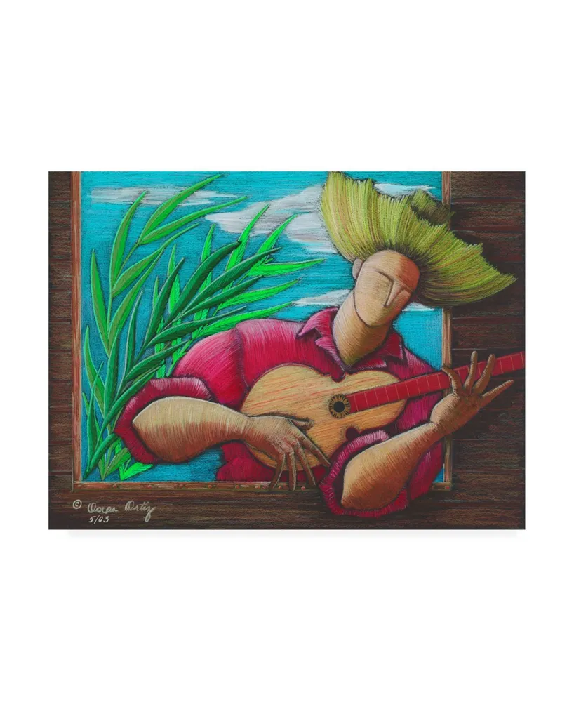 Oscar Ortiz Musicians Guitar Canvas Art