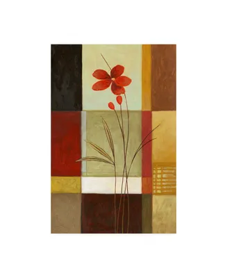 Pablo Esteban Tall Red Canvas Art - 27" x 33.5"