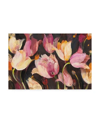 Albena Hristova Popping Tulips Floral Canvas Art - 27" x 33.5"