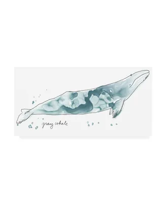 June Erica Vess Cetacea Gray Whale Canvas Art - 19.5" x 26"