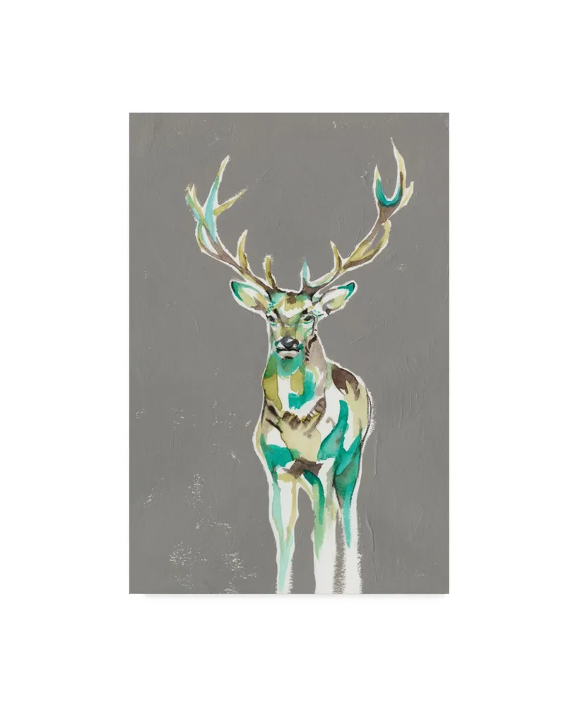 Jennifer Goldberger Solitary Deer Ii Canvas Art