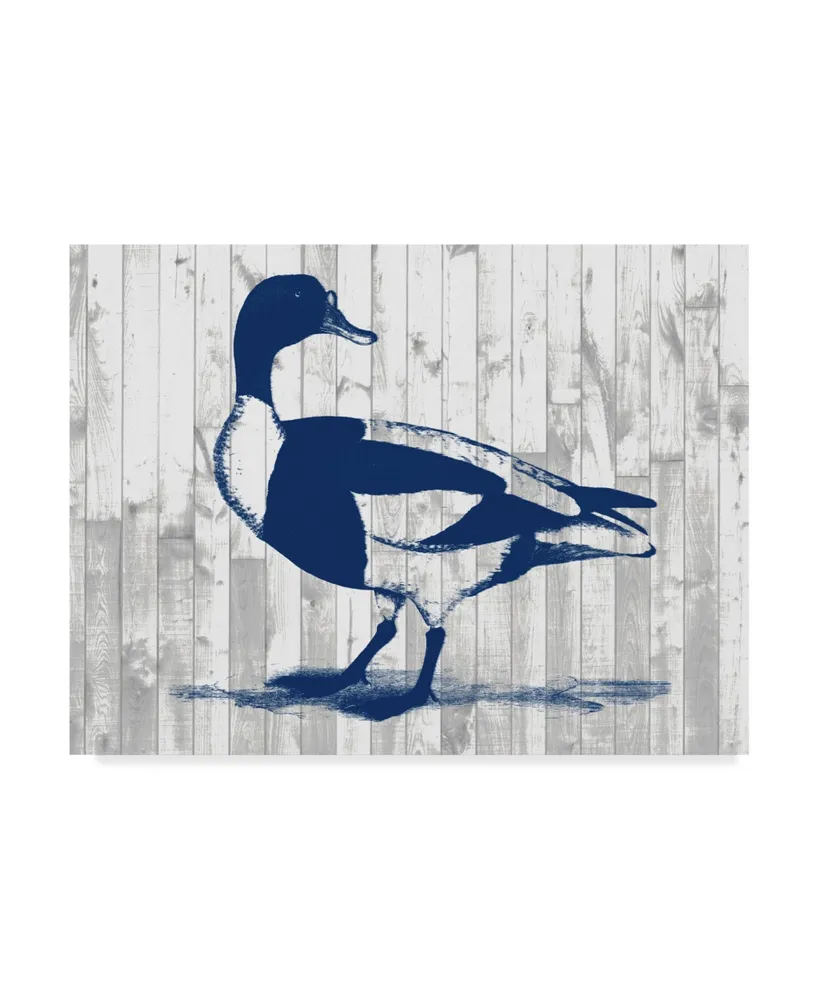 Jennifer Goldberger Woodgrain Fowl Iii Canvas Art