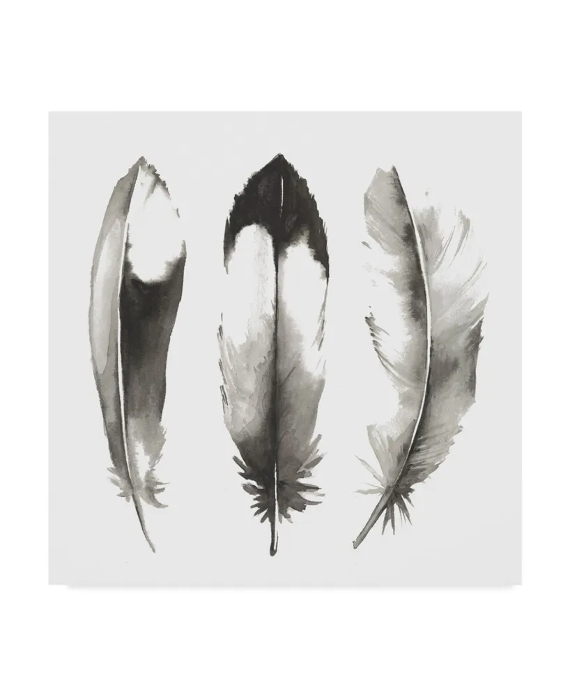 Grace Popp Watercolor Feathers Ii Canvas Art - 15" x 20"