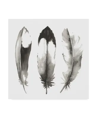 Grace Popp Watercolor Feathers Ii Canvas Art - 15" x 20"