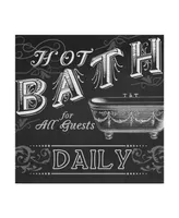 June Erica Vess Chalkboard Bath Signs Ii Canvas Art - 15" x 20"