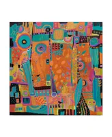 Sue Davis My Happy Place Abstract Modern Canvas Art - 27" x 33"