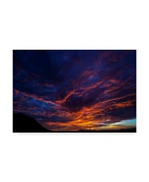 Pixie Pics Red Clouds Under Hills I Canvas Art - 37" x 49"