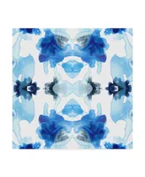 June Erica Vess Blue Kaleidoscope I Canvas Art