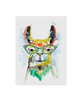 Jennifer Goldberger Smarty Pants Llama Canvas Art