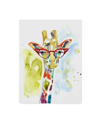 Jennifer Goldberger Smarty Pants Giraffe Canvas Art - 20" x 25"