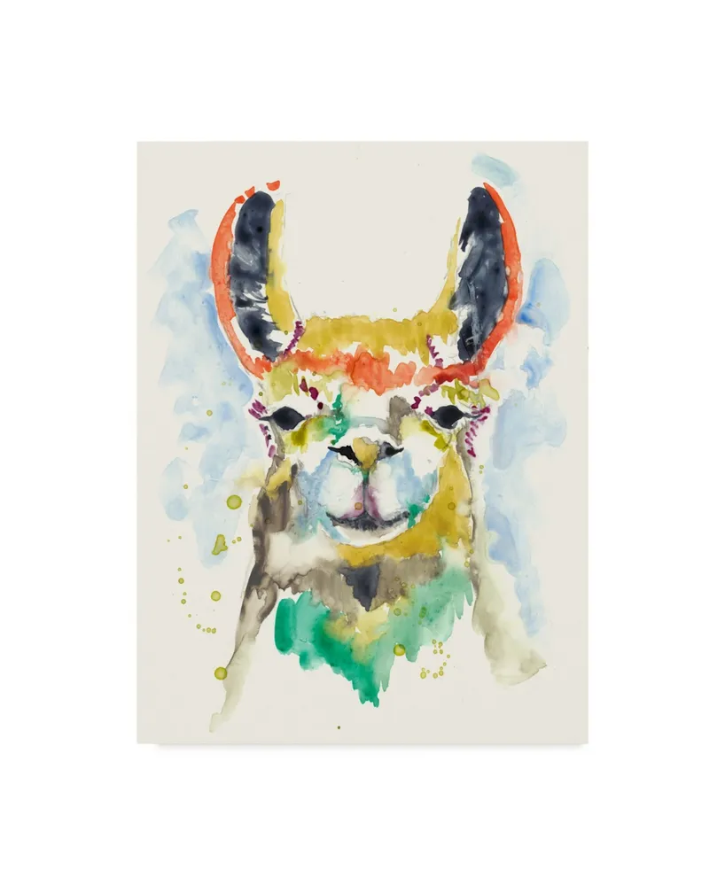 Jennifer Goldberger Hifi Llama Ii Canvas Art