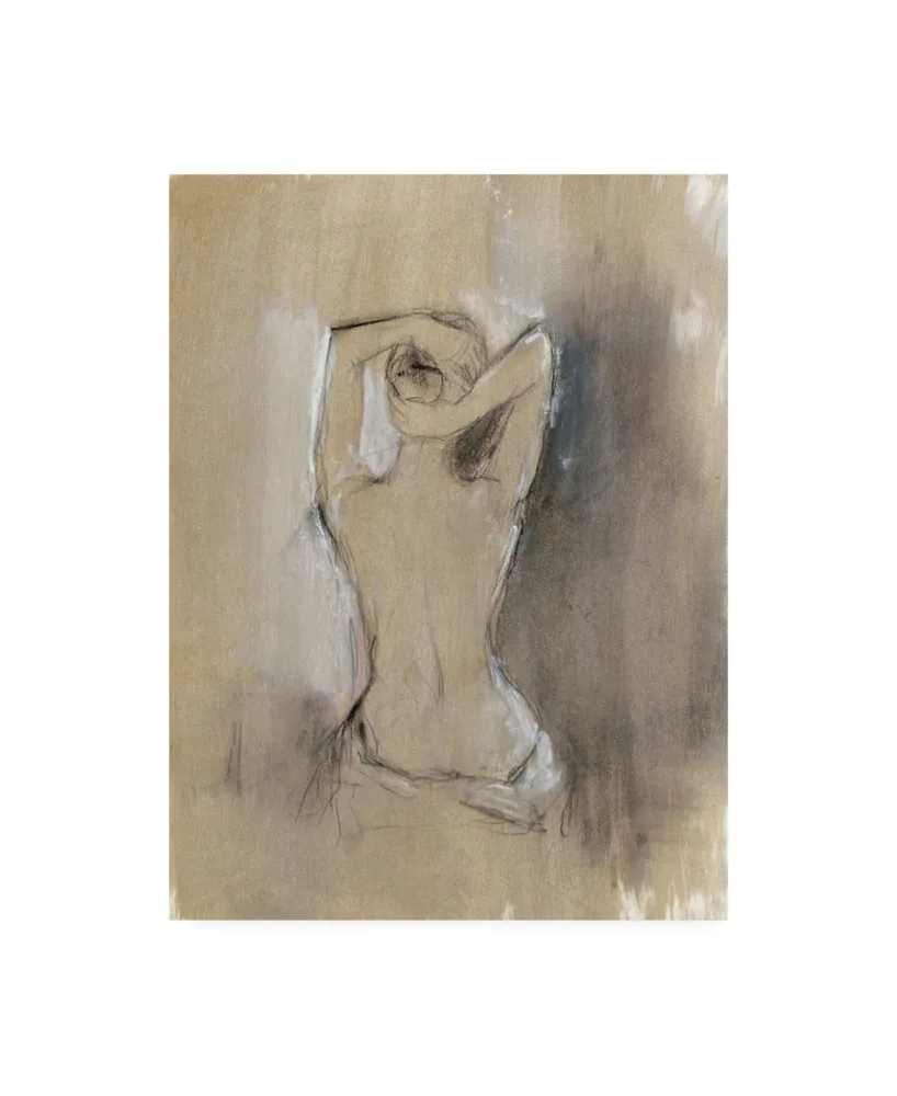 Nude Contour Sketch I Framed On Paper by Ethan Harper Print