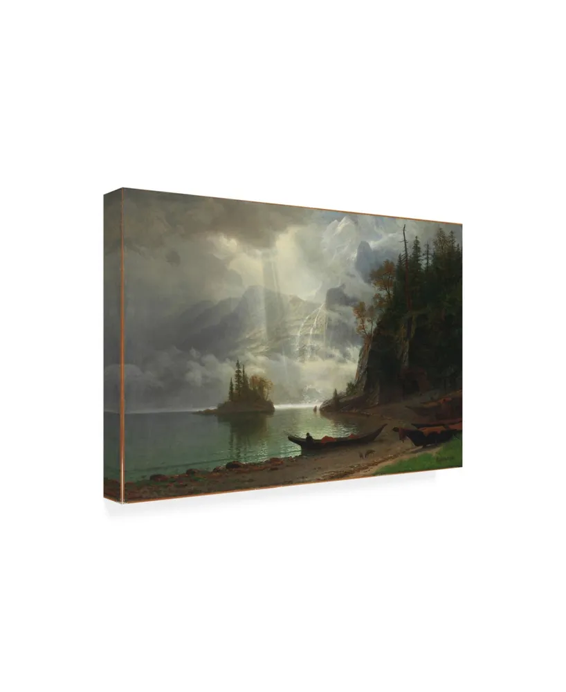 Albert Bierstadt Island in the Lake Canvas Art