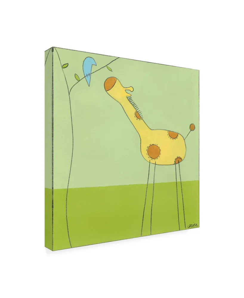 June Erica Vess Stick leg Giraffe Ii Childrens Art Canvas Art