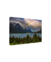 Darren White Photography Glacier Rainbow Canvas Art