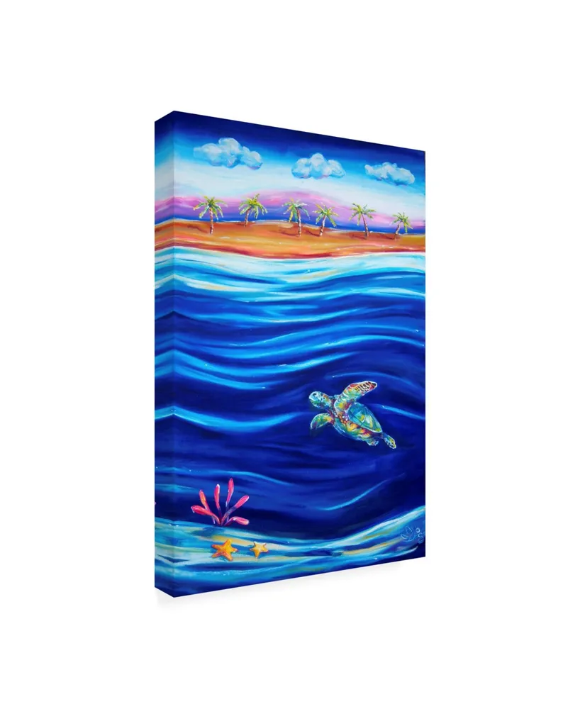 Deborah Broughton Reef Tropicturtle Canvas Art