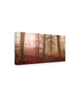 Leif Londal Forest Scene Red Canvas Art