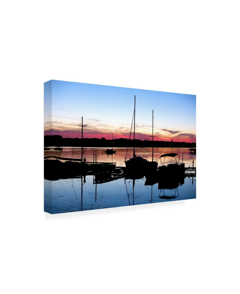 Monte Nagler Sunset at Sturgeon Bay Door County Wisconsin Color Canvas Art - 20" x 25"