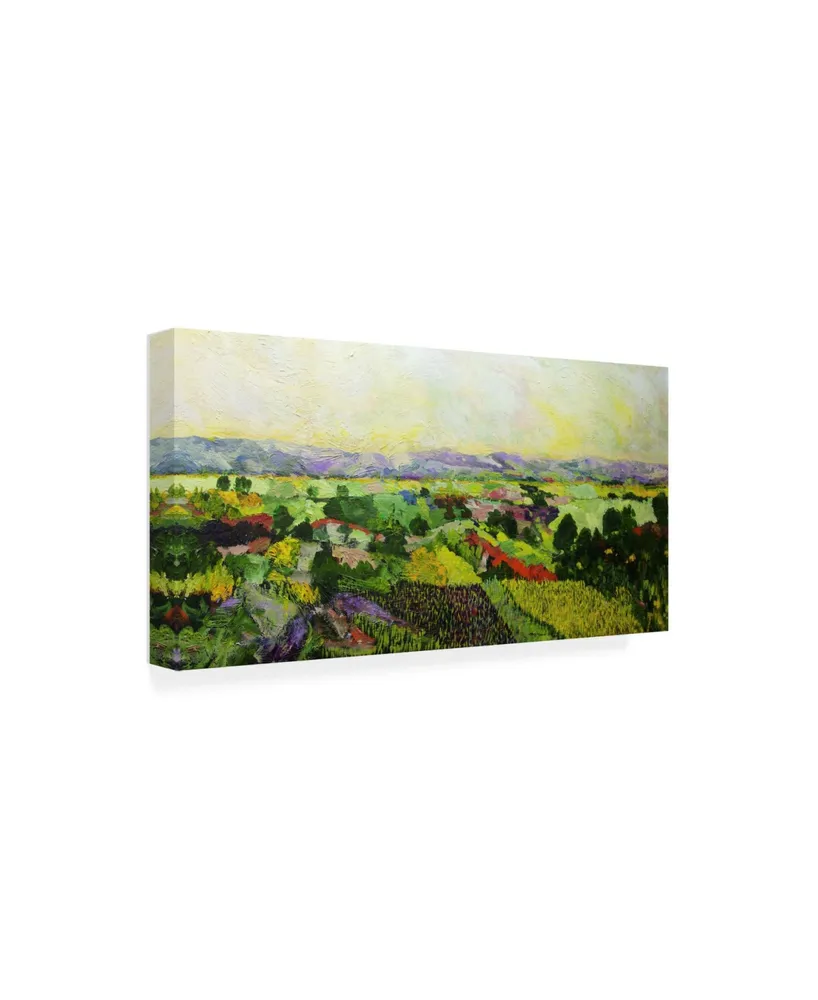 Allan Friedlander Dawns Early Light Green Canvas Art