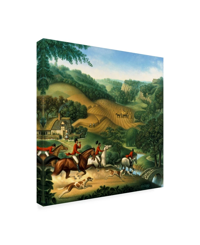 Dan Craig The Fox Hunt Canvas Art