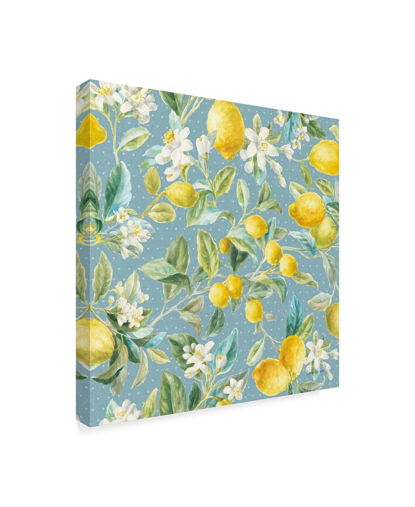 Danhui Nai Floursack Lemon Pattern Ib Canvas Art - 15" x 20"