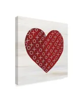 Kathleen Parr Mckenna Rustic Valentine Heart Iv Canvas Art - 15" x 20"