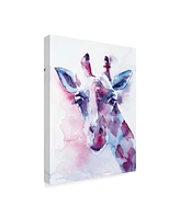 Aimee Del Valle Sweet Pea Giraffe Canvas Art - 20" x 25"