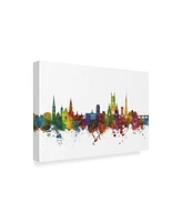 Michael Tompsett Worcester England Skyline Ii Canvas Art - 20" x 25"