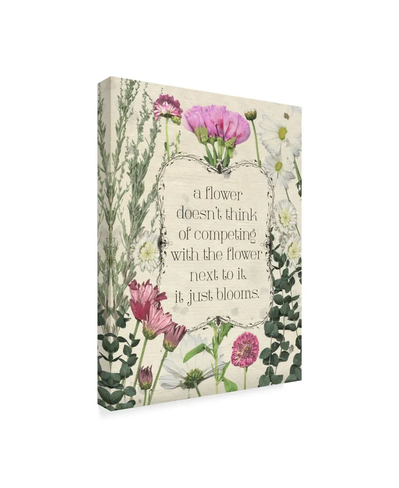 Grace Popp Pressed Floral Quote Iii Canvas Art
