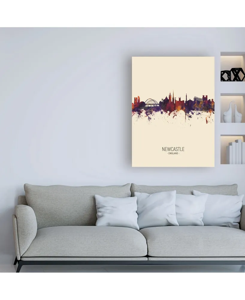 Michael Tompsett Newcastle England Skyline Portrait Iii Canvas Art