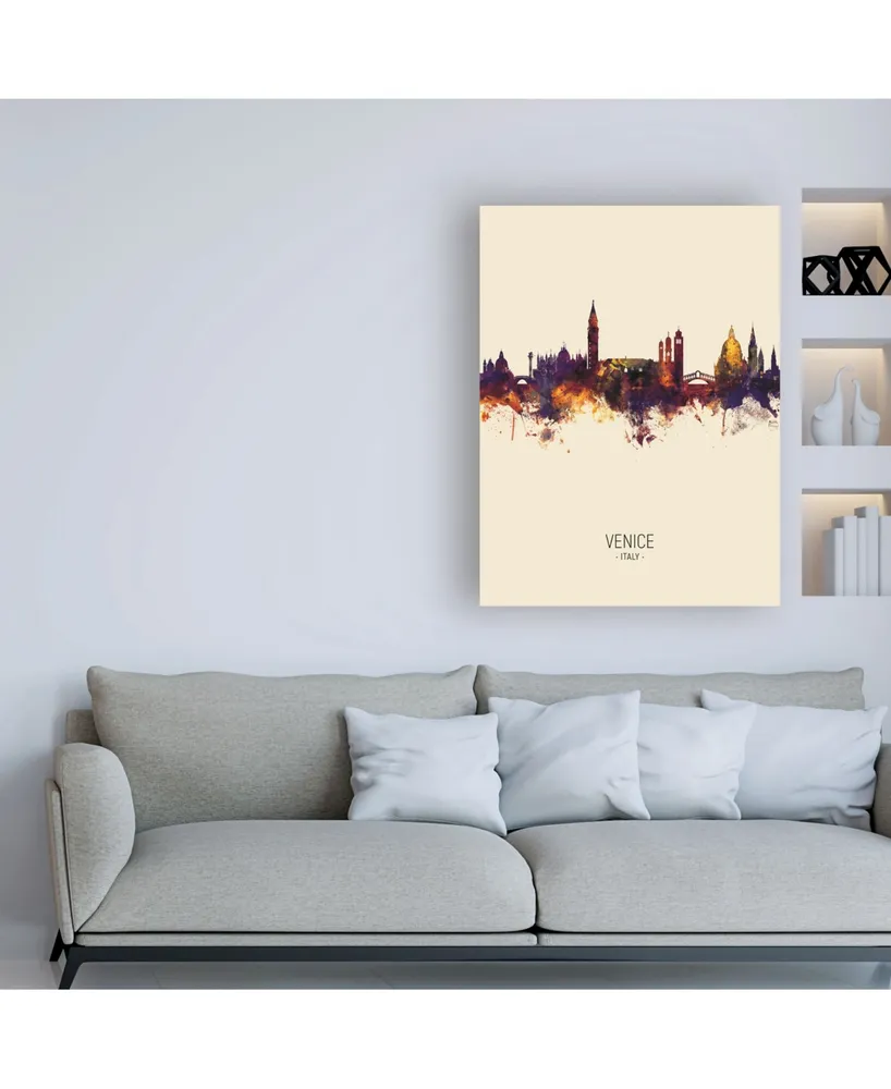 Michael Tompsett Venice Italy Skyline Portrait Iii Canvas Art