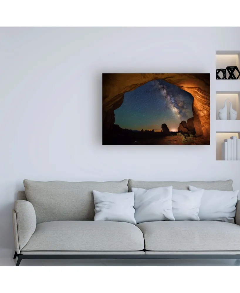 Darren White Photography Double Arch Milky Way Views Canvas Art