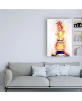 Philippe Hugonnard Nyc Watercolor Collection - Lady Liberty Canvas Art