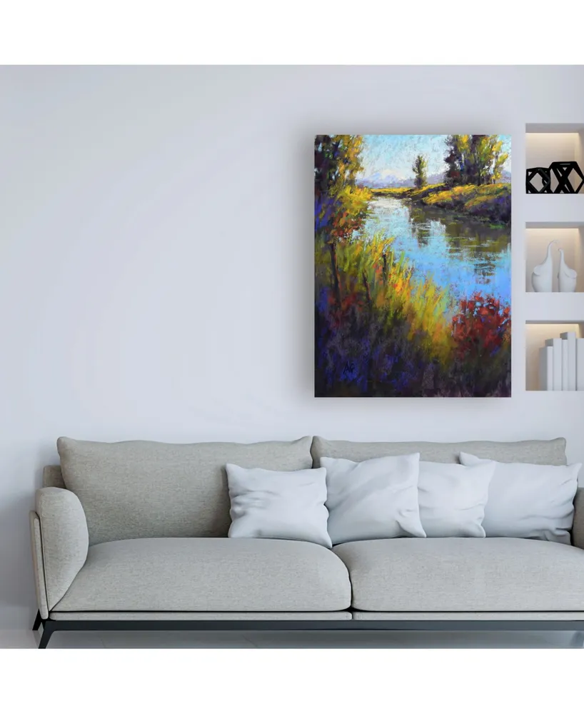 Alejandra Go Looking down the Slough Canvas Art - 19.5" x 26"