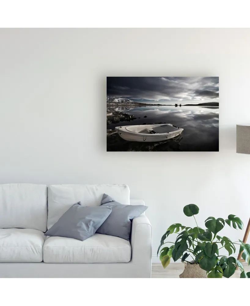 Bragi Ingibergsson Serenity Boat Coast Canvas Art