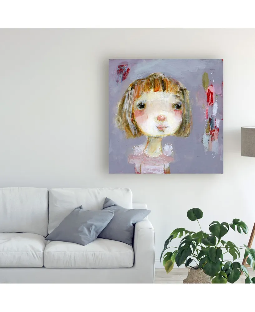 Mindy Lacefield Hope on Gray Canvas Art