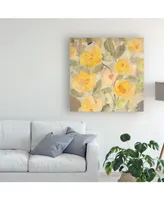 Albena Hristova Poppy Garden I Yellow Flowers Canvas Art