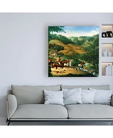 Dan Craig The Fox Hunt Canvas Art - 36.5" x 48"