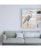 Ethan Harper Beach Heron I Canvas Art - 27" x 33.5"