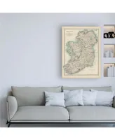 Johnston Johnstons Map of Ireland Canvas Art - 27" x 33.5"