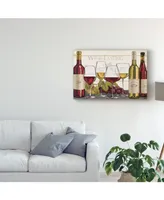 Janelle Penner Wine Tasting Red and White Canvas Art - 15" x 20"