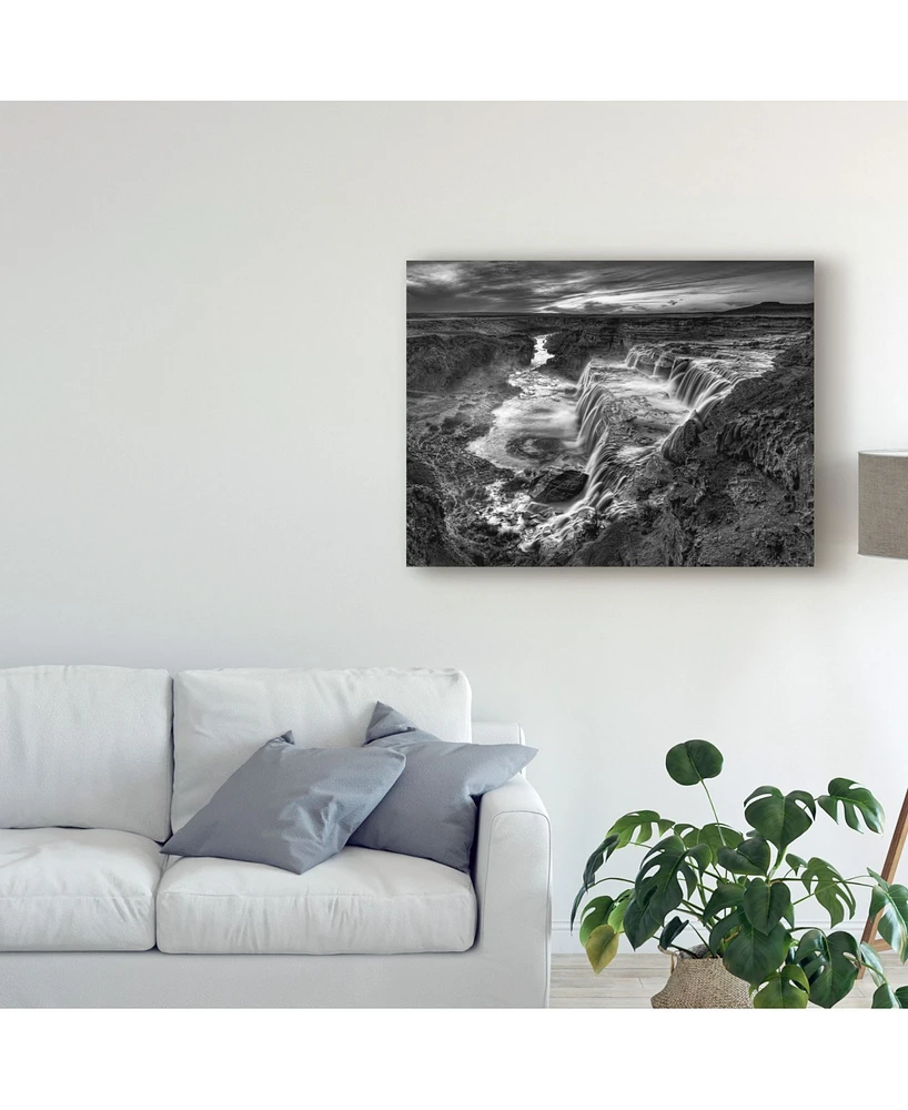 David Drost Black and White Desert View Ii Canvas Art - 37" x 49"