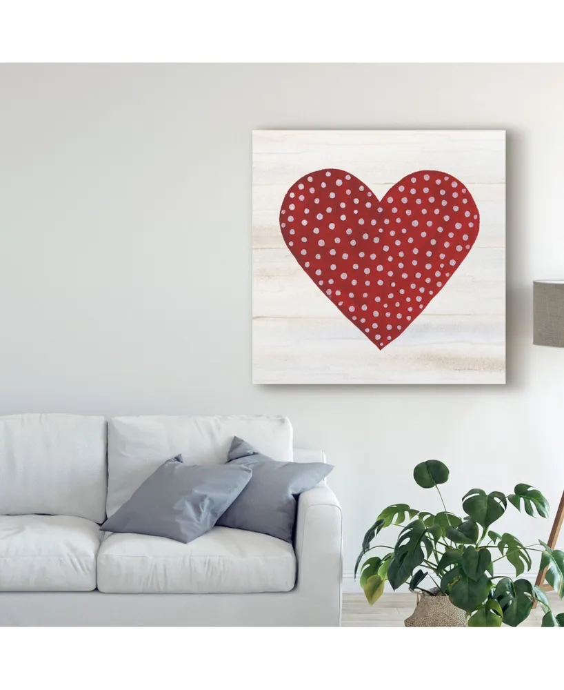 Kathleen Parr Mckenna Rustic Valentine Heart I Canvas Art