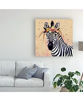 Victoria Borges Klimt Zebra Ii Canvas Art - 15" x 20"