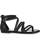 Journee Collection Women's Zailie Strappy Gladiator Flat Sandals