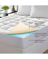 Rio Home Fashions Pure Rest 1.5 Washable Memory Foam Mattress Pad Collection